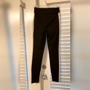 Black pants with white stripe